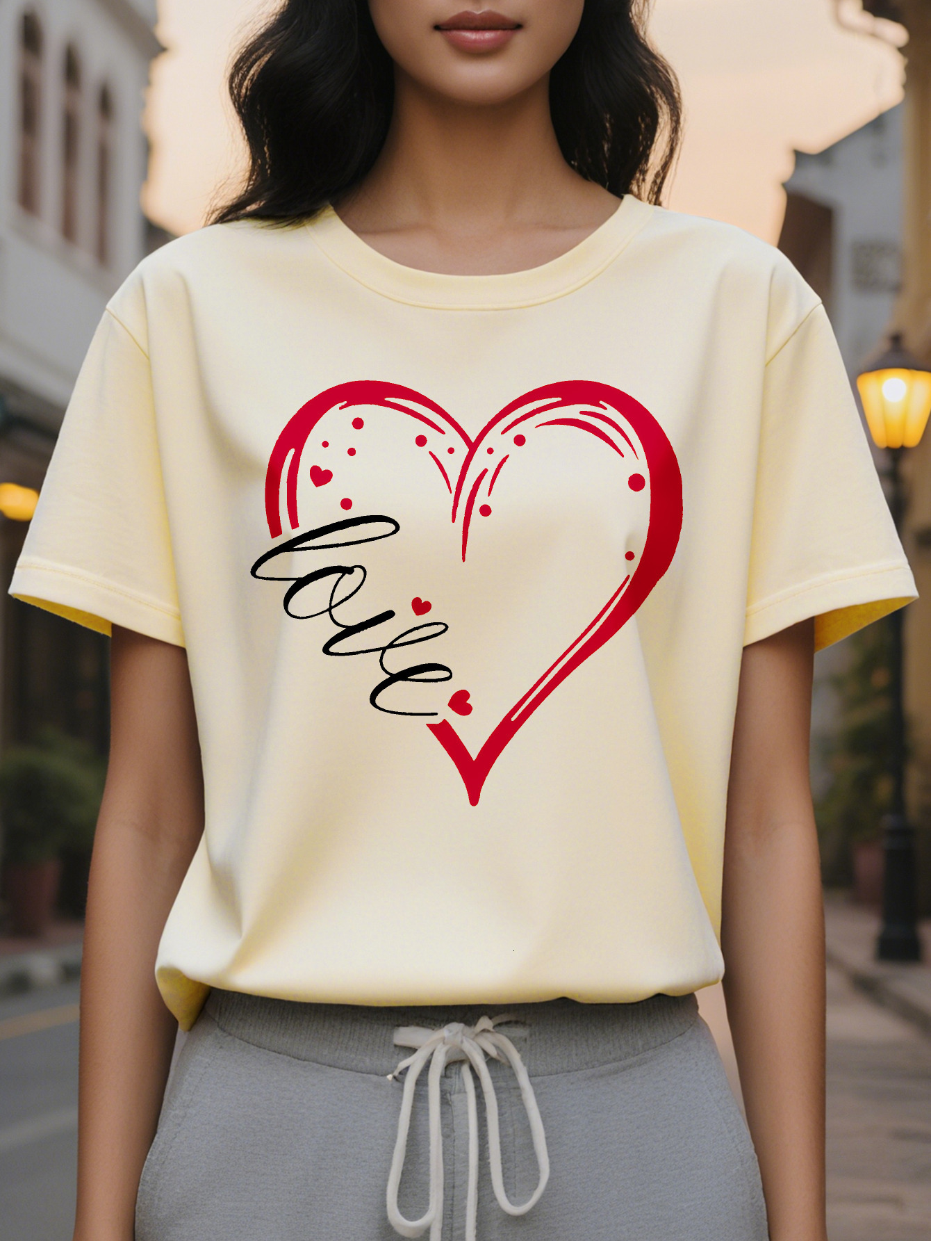 Directional Development Women Love Summer T Shirt Easter Carnival Fabric Soft and Comfortable d6ef8