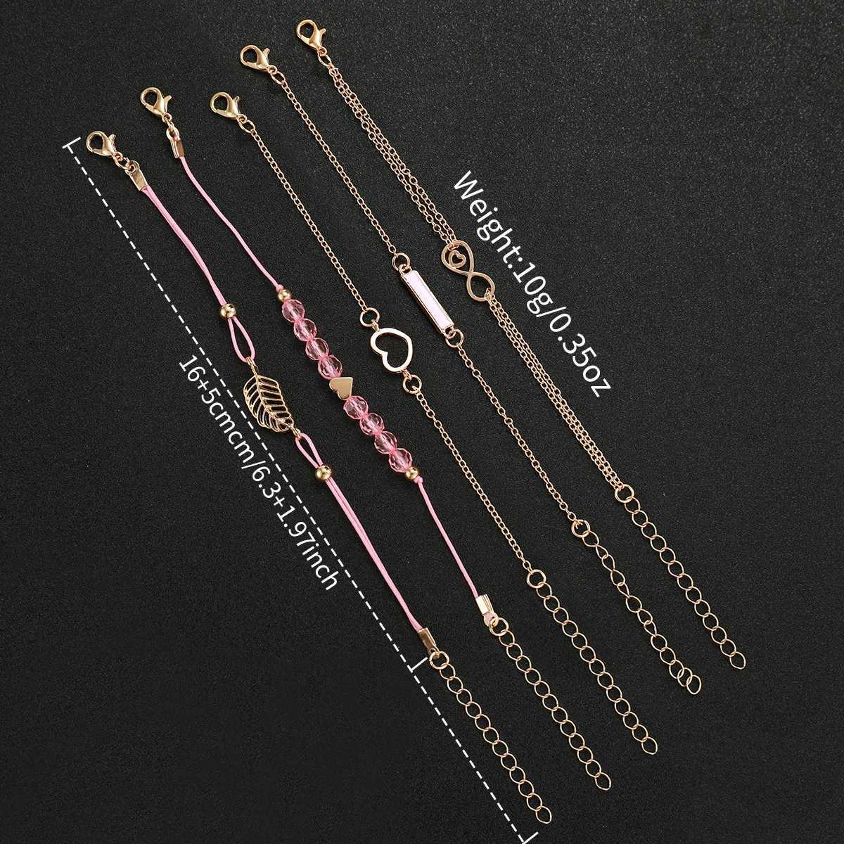 6PCSSet Wens Watch Fashion Ra Dial Fem Leather Band Quartz Watch Bracelets SetWithout Box X250904