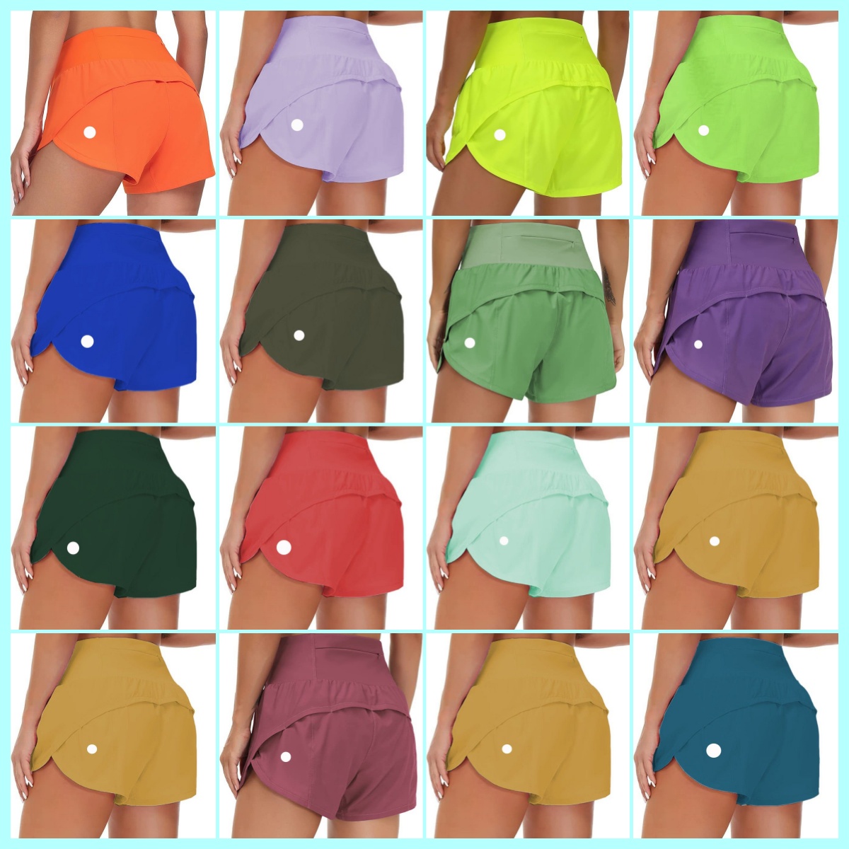 New Speed up Short Women's High Waisted Running Quick Dry Athletic Workout Shorts jump close skin have ed Loose no awkward yoga Pilates Jogging gym pants