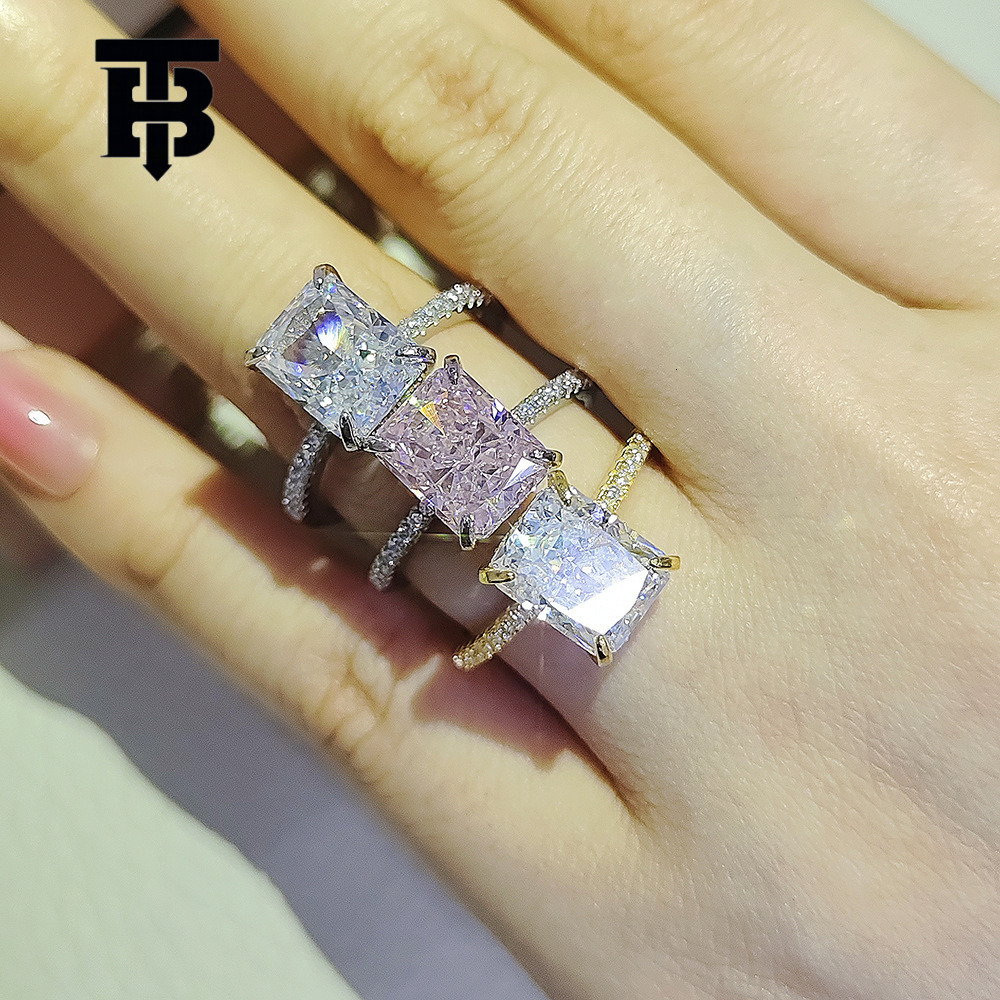 TB BHULAMTE European And American Light Luxury Style Ice Flower Cutting Niche Luxury Women's Jewelry High-end Designer Super Sparkling Fashion Qu