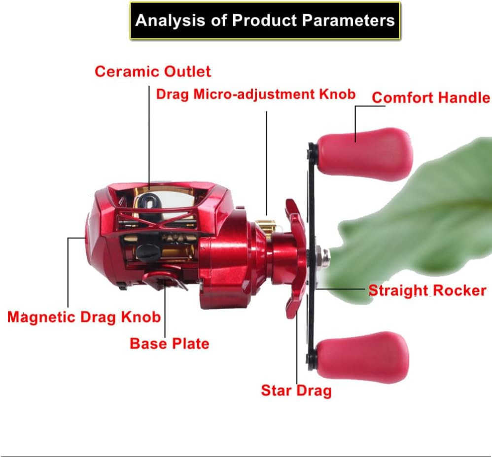 Baitcasting Reel 3 Models Multicolor Option W250904