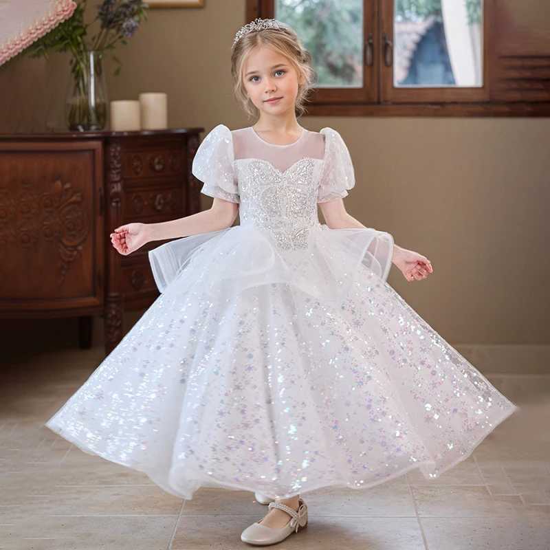 2025 high-end girls evening dress birthday princess dress little girls performance dress summer party dress Z250904