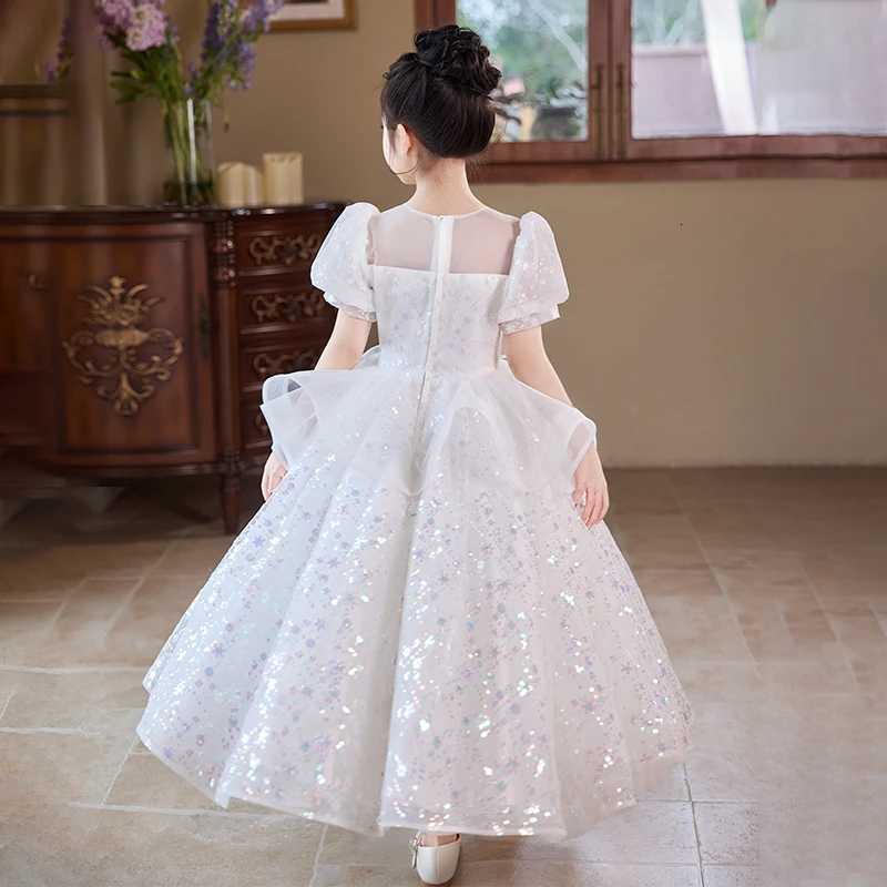 2025 high-end girls evening dress birthday princess dress little girls performance dress summer party dress Z250904