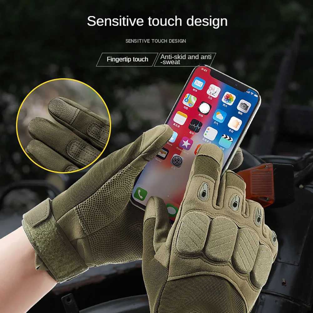 Full Finger Touchscreen Antislip Protective Gloves for Men Women Cycling Riding Biking Sport Workout Moto Glove W34XJ250904