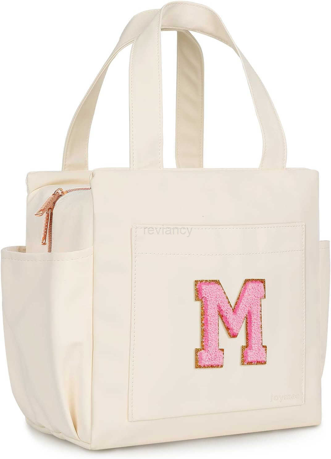 Lunch Bag Women Insulated Lunch Box Reusable Leakproof Large Spacious Cooler Tote for Women Men Adult with Bottle Holder and Side Pockets for Work Off