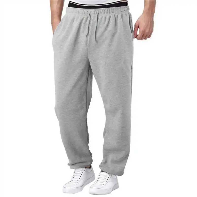Mens Trousers Elastic Waist Straight Fashion Casual Pants Street Sports Versatile Basic Sweatpants for MaleXJ250904