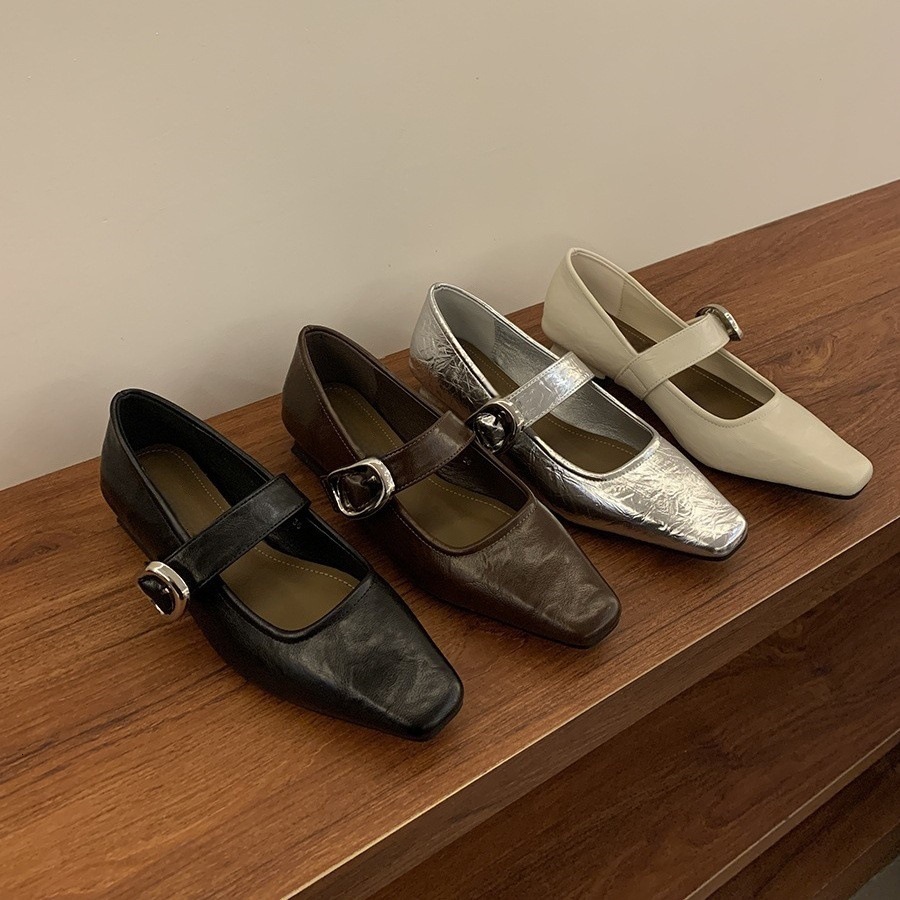 Designer Mary Jane Women's Shoes 2025 New Single Shoes Retro Fashion Small Leather Shoes