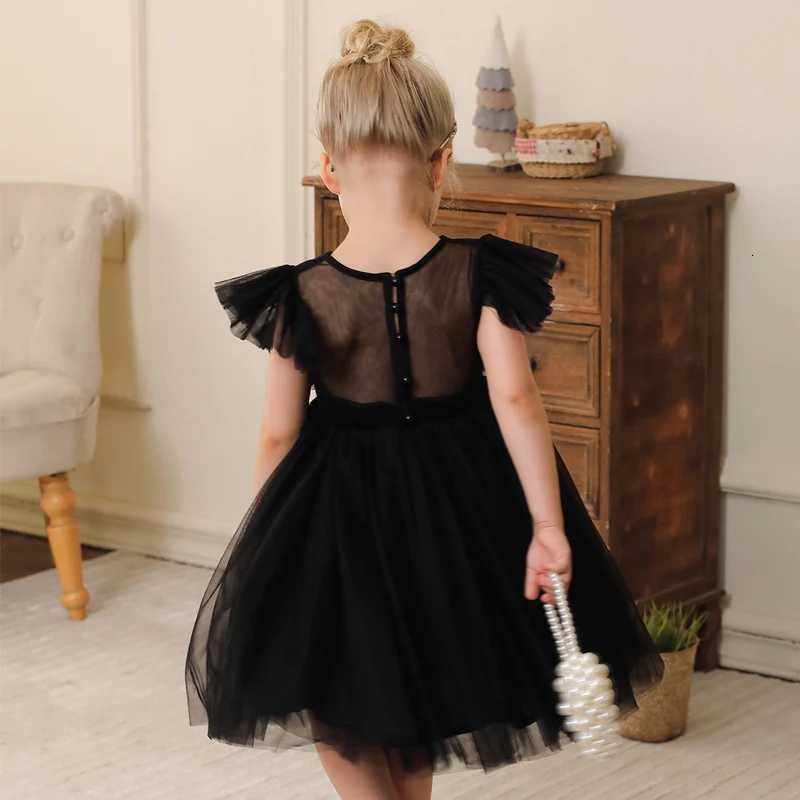 3-10 Girls Sleeveless Dress Children Simple Princess Dress Girls Summer Short Dress Event Performance Birthday Party Dresses Z250904