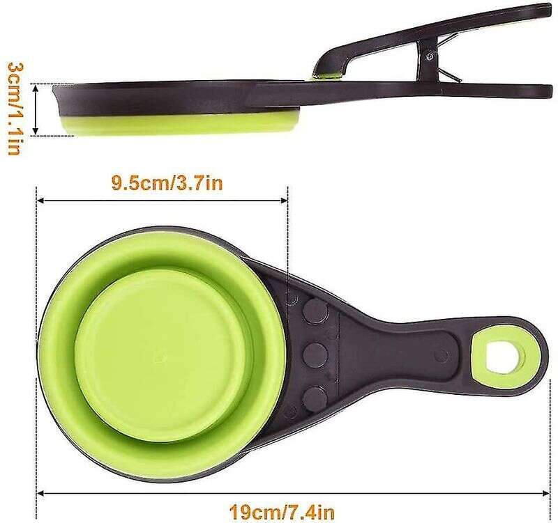 famous brand Pcs Cup Silicone Measuring Pet Food Spoon Multi Functional Scoop