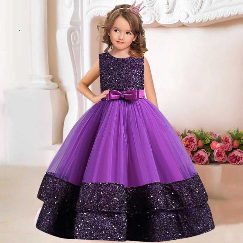 Childrens Gauze Lace Birthday Party Dinner Ball Big Butterfly Dress New Christmas Party Princess Long Dress Childrens Dress Z250904