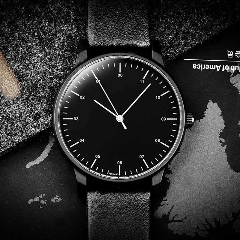 gift Enmex backward wristwatch creative design rrsal time simple styleanticlockwise casual quartz lefthand watch X250904