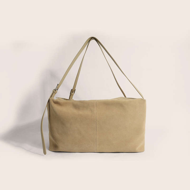 Women Bag Fashion Bag Leather Bag Frosted Cowhide Large Capacity Tote For Women New Niche Design Lazy Style Single Shoulder Underarm Bag Wi