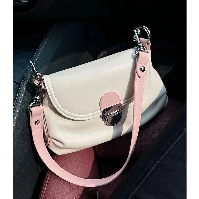 2025 autumn new niche design fashion trend style light luxury elegant versatile retro lock soft leather armpit bag designer shoulder bag