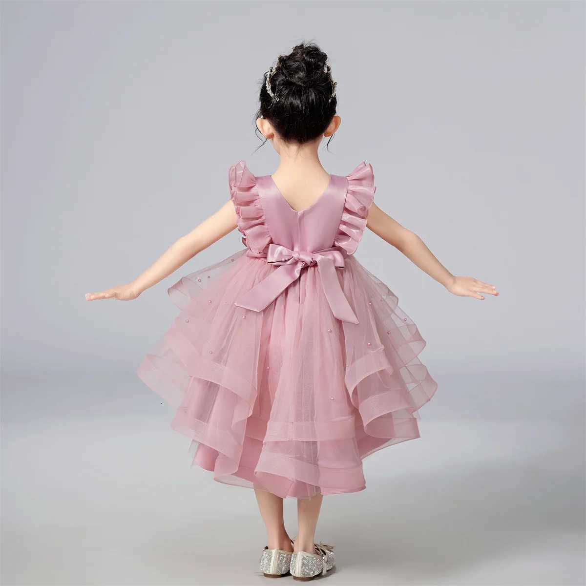 Kids Clothing Children Pageant Wedding Birthday Party Dress Princess Tuxedo Ball Gown Flower Girls Trailing Dresses Z250904