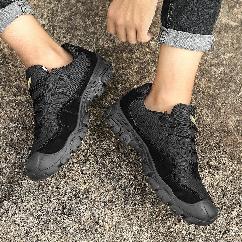 Outdoor Men Hiking Waterproof Breathable Tactical Combat Army Boots Desert Training Sneakers Anti-Slip Trekking Shoes ddmysaturn