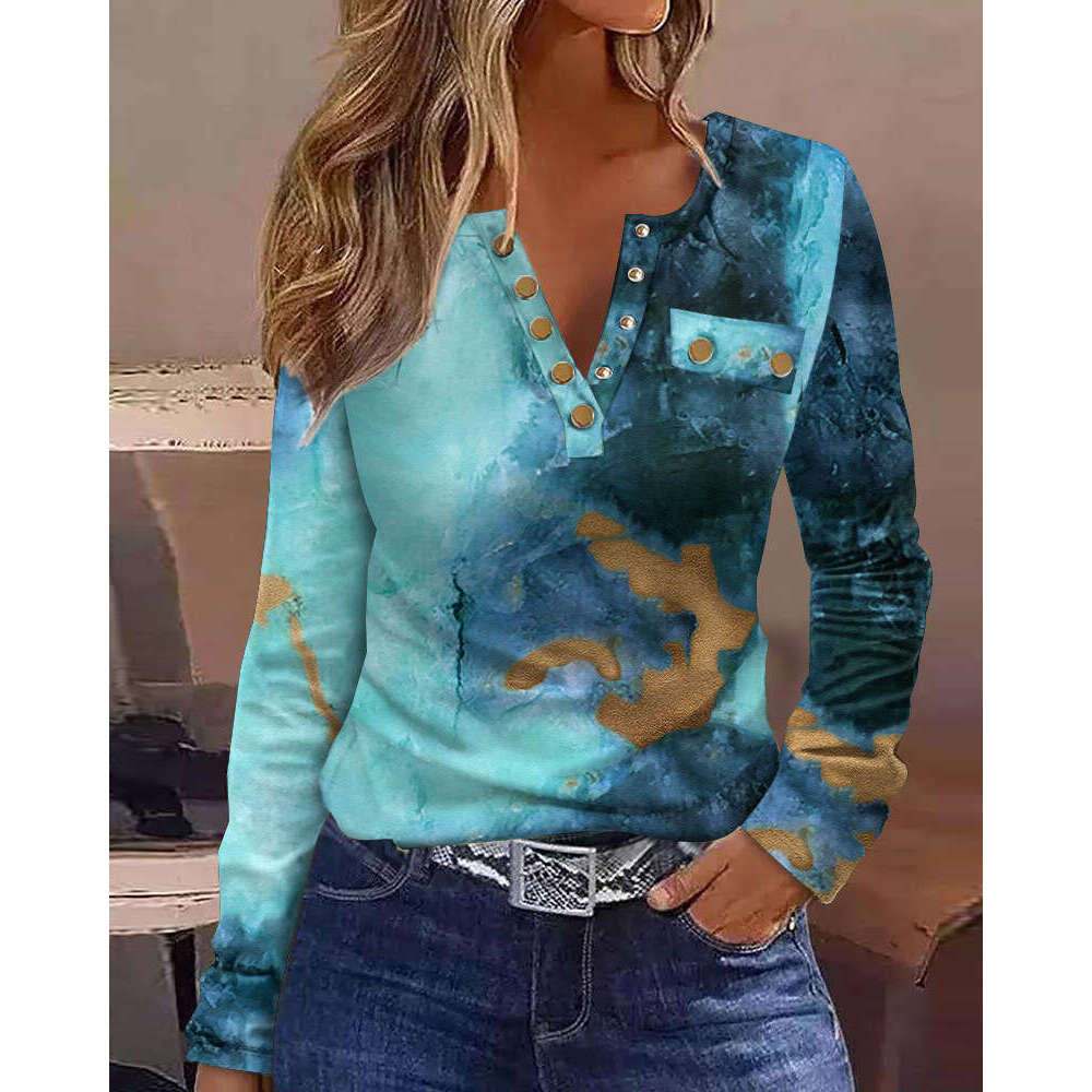 Women's Clothing Best-Selling Slim-Fit Water Ripple Slanted Shoulder Top