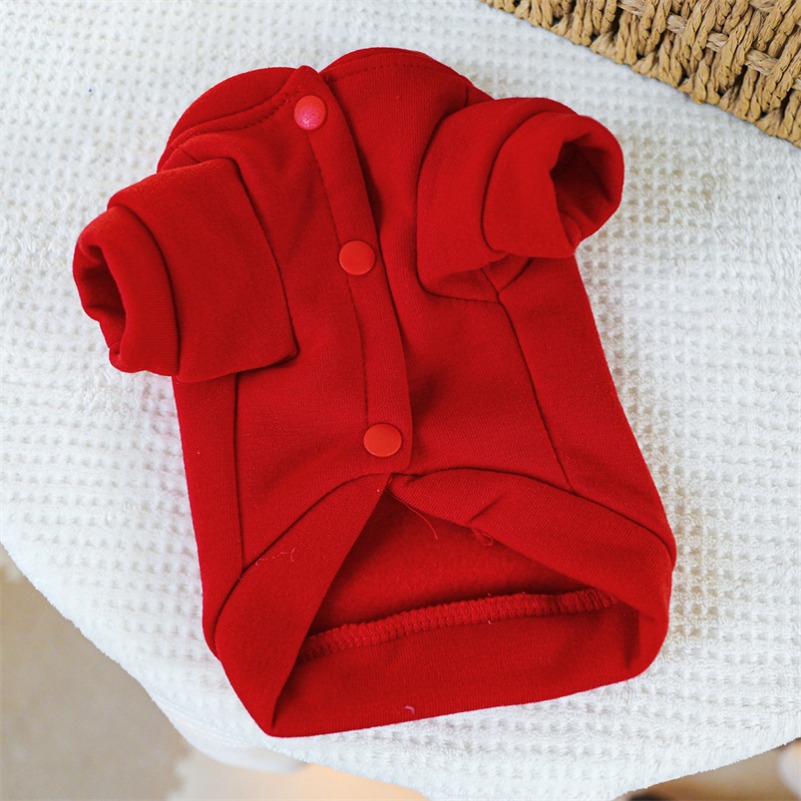 Pet Clothing Dog Cat Valentine's Day Red Love Coat with Drawstring Buckle, Suitable for Small and Medium Sized Dogs