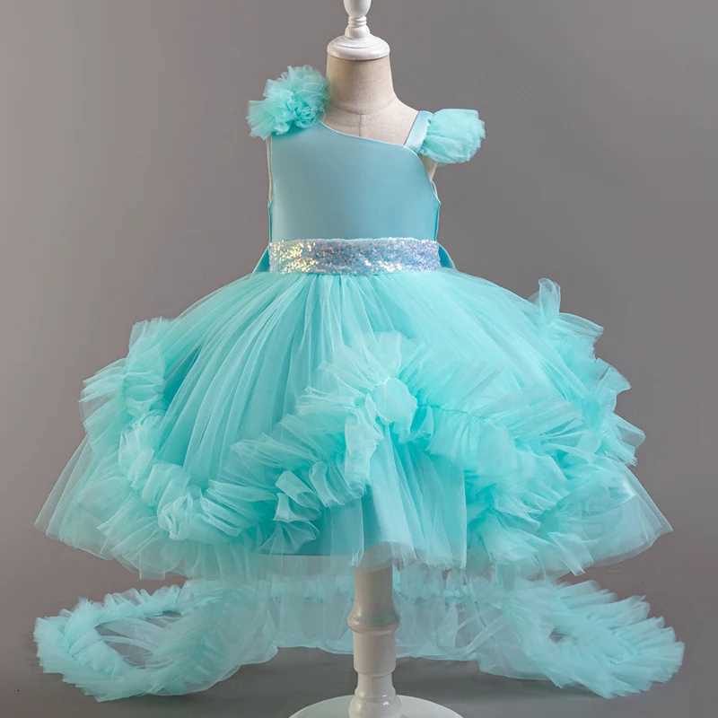 Baby Girls Party Dresses Sleeveless Eleagnt Solid Wedding Evening Ball Gown Holiday Costume Tulle Dress For Little Girl Z250904