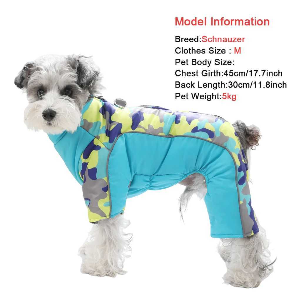 Waterproof Dog Jumpsuit Puppy et For Small Dogs Coat With Dring Winter Reflective Pet Overalls Camouflage Chihuahua Costume W250904