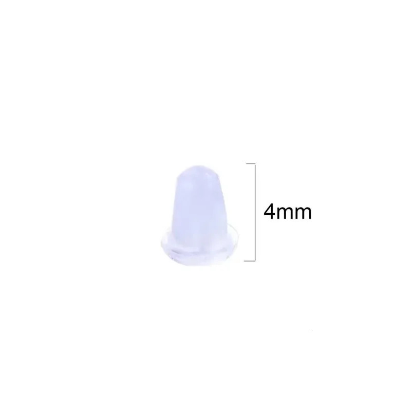 100pcslot Plastic ear plugs Earring Back Diy Jewelry Accessories Ear PluggingBlocked Stud Stopper Findings 250828