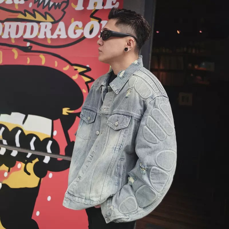 Jackets - Men's Jackets - Fashion Denim Women's Casual Hip-Hop Design Men's Trendy Clothing Denim Gender-neutral