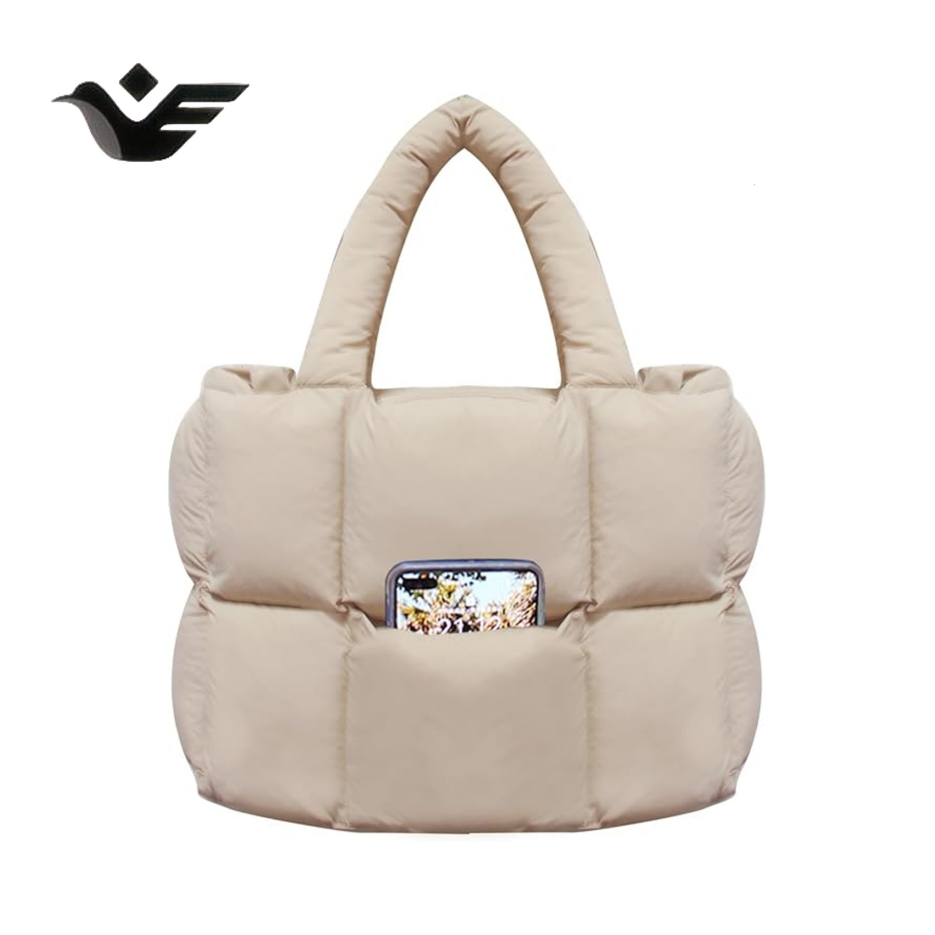 Feiyan Free Shipping New Designer Bag Luxury Shopping Bag Trend New Women's Shoulder Bag Down Cotton Jacket Bag Large Capacity Fashion Handheld T