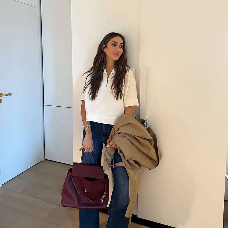 Luxury bag Hot Selling Plain Fashion Light Versatile Bowknot Gold Buckle Single Shoulder Crossbody Handheld Genuine Leather Tote Bag