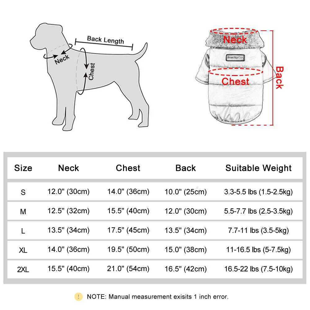 Winter Pet Clothes et Thick Warm Puppy Dogs Clothing Coat Pet Outfits With Fur Collar for Small Medium Dogs Chihuahua Pug W250904