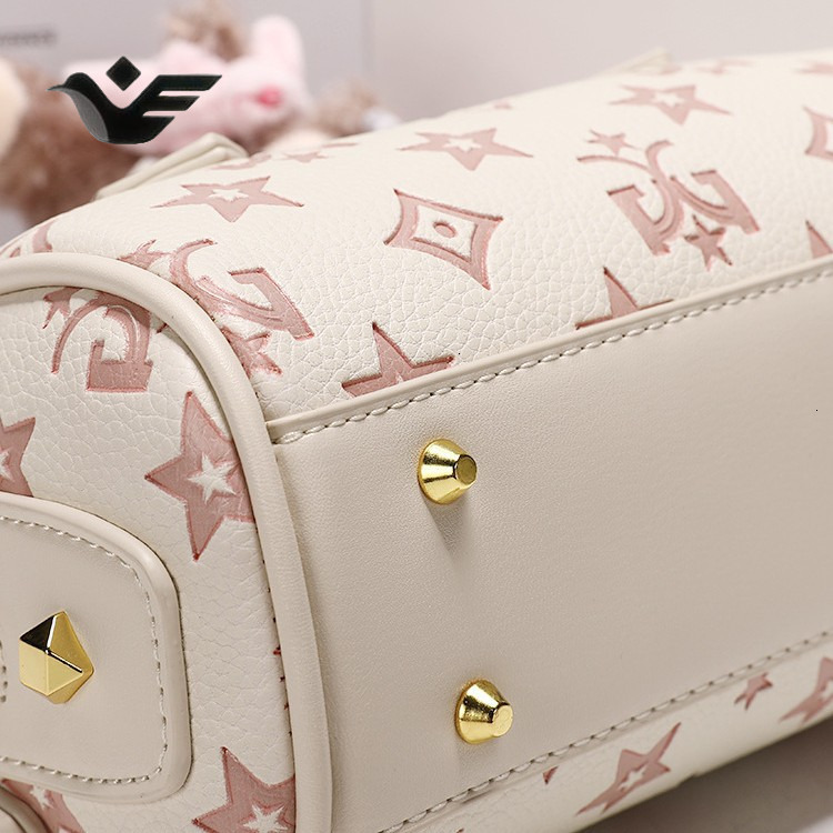 Feiyan Free Shipping New Designer Bag Luxury Shopping Bag High-end Fashion Versatile Single Shoulder Handbag Exquisite Niche Embossed Boston Bag For W