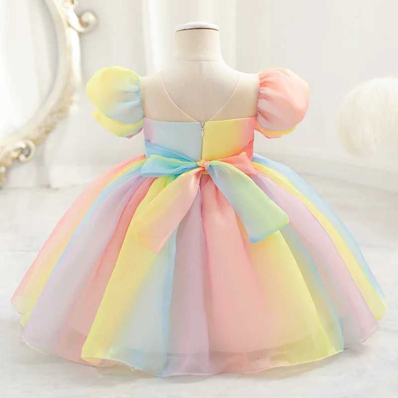 Toddler 9M-8Y Girl Lace Wedding Party Dress Kids Baby Tulle Birthday Princess Tutu Prom Child Christmas Party Colorful Costume Z250904