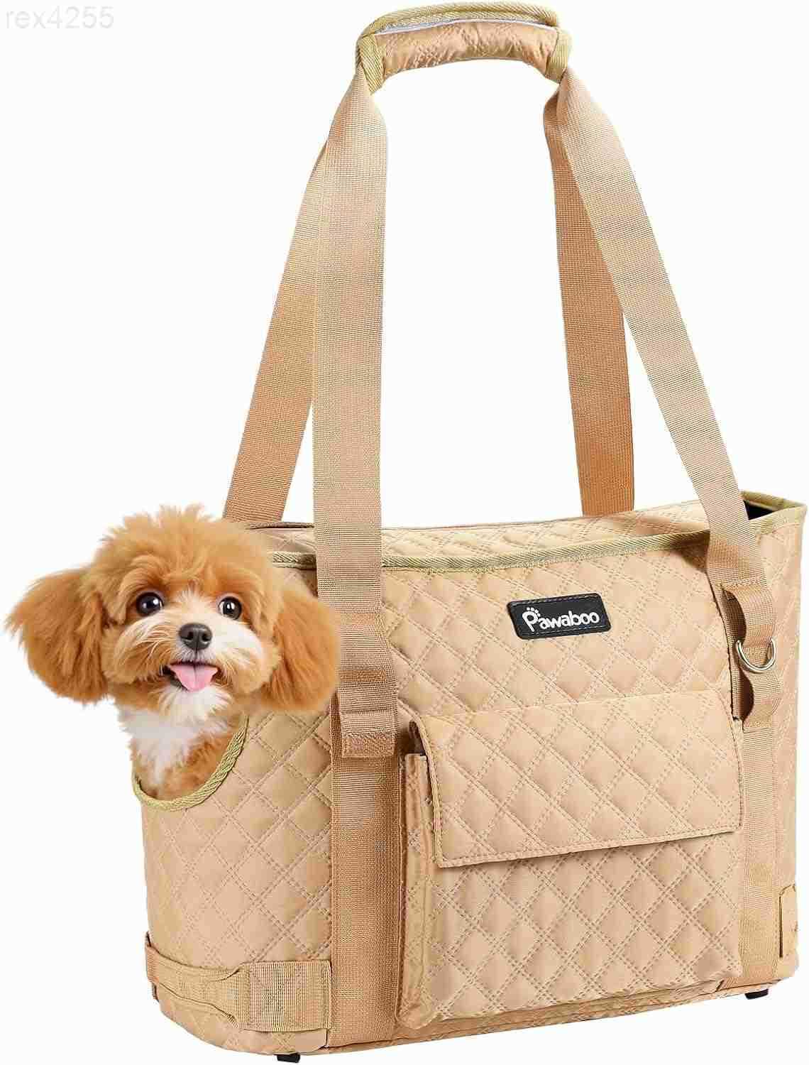 Dog Purse Carrier for Small Dogs with Pocket Lightweight Dogs and Puppies Tote Bag Carrier Dog Carriers Soft Sided for Puppy Cat Rabbit Shopping Trave