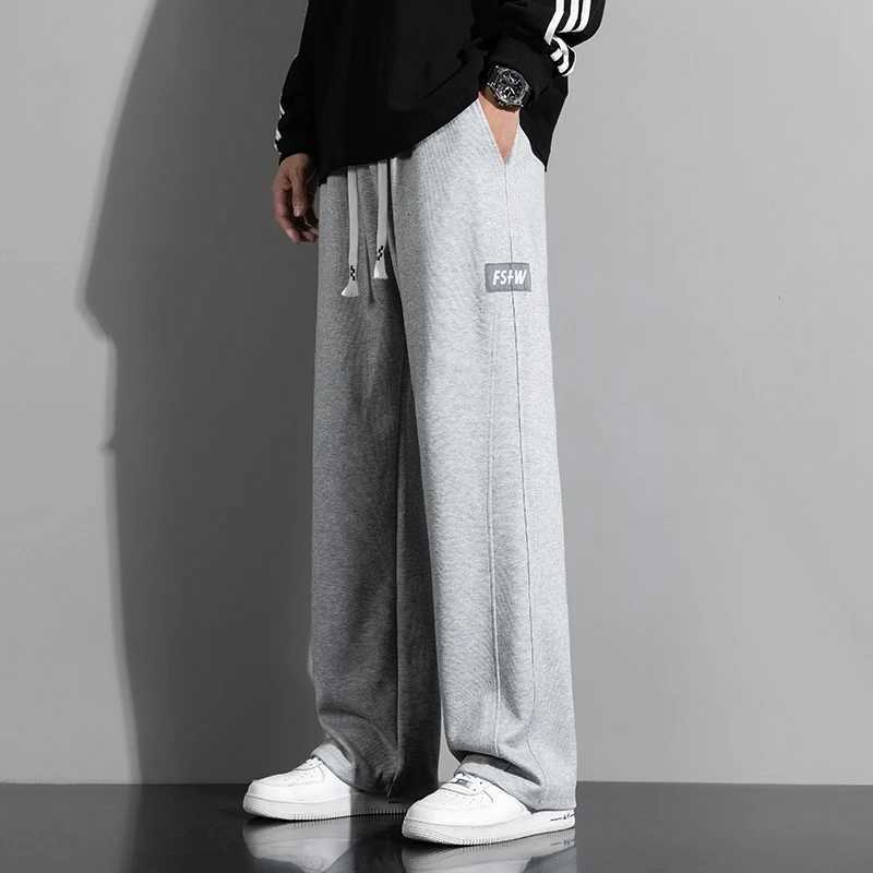 Autumn 190 Tall Man Extra Long Length Pants 115cm Big Large size Straight Barrel Elastic Waist Casual Pants Sweatpants ClothingXJ250904