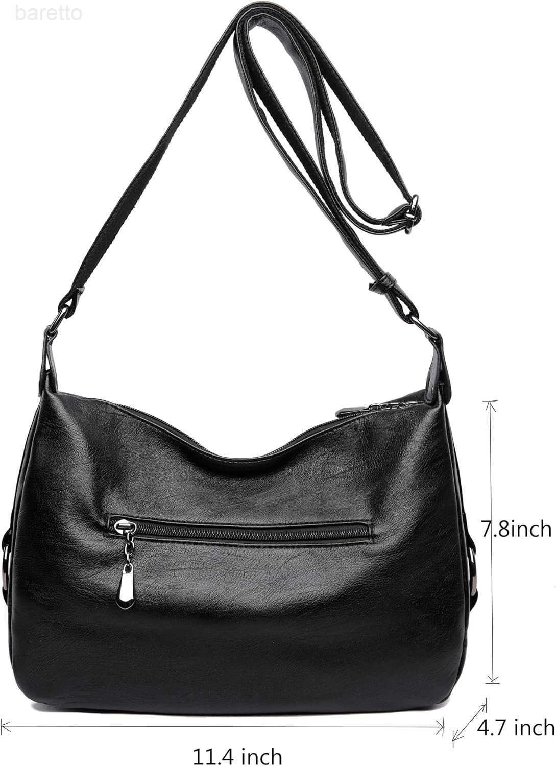 Womens Medium Retro Sling Shoulder Bag from Soft Faux Leather Handbag M250904
