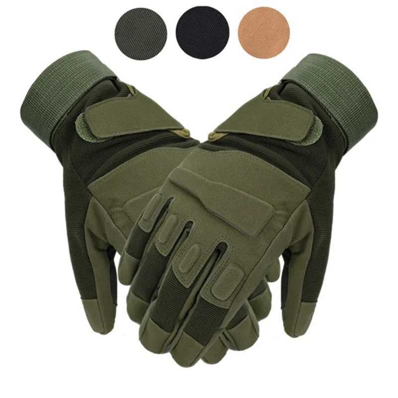 Tactical Full Finger Gloves Outdoor Sports Bicyc Antiskid Gloves Paintball Shooting Airsoft Cycling Half GloveXJ250904