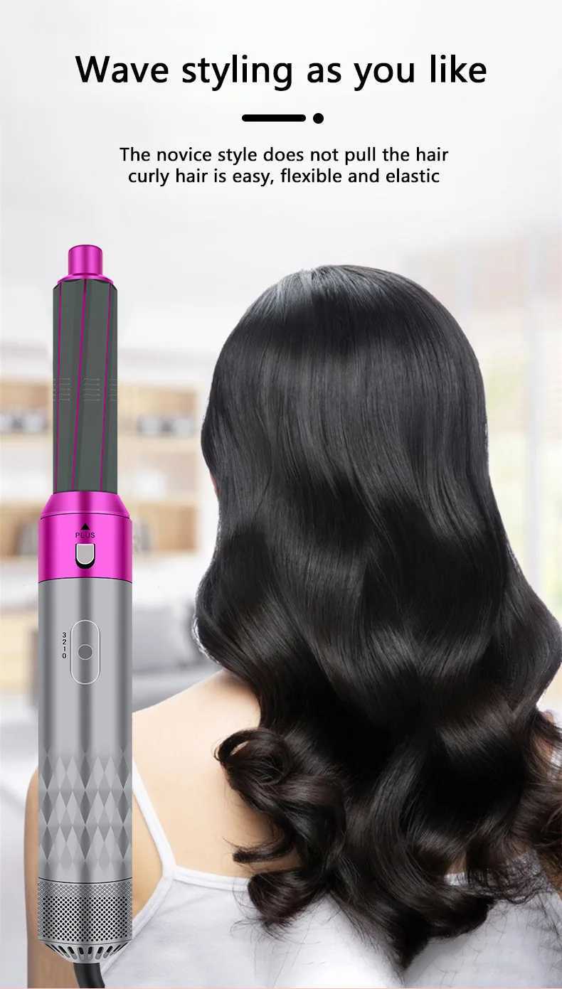 HIENA 5in1 Hair Dryer Set For Men And Women Portable Multifunction Straight Hair Curling Iron Salon Hairdressing AccessoriesW250904