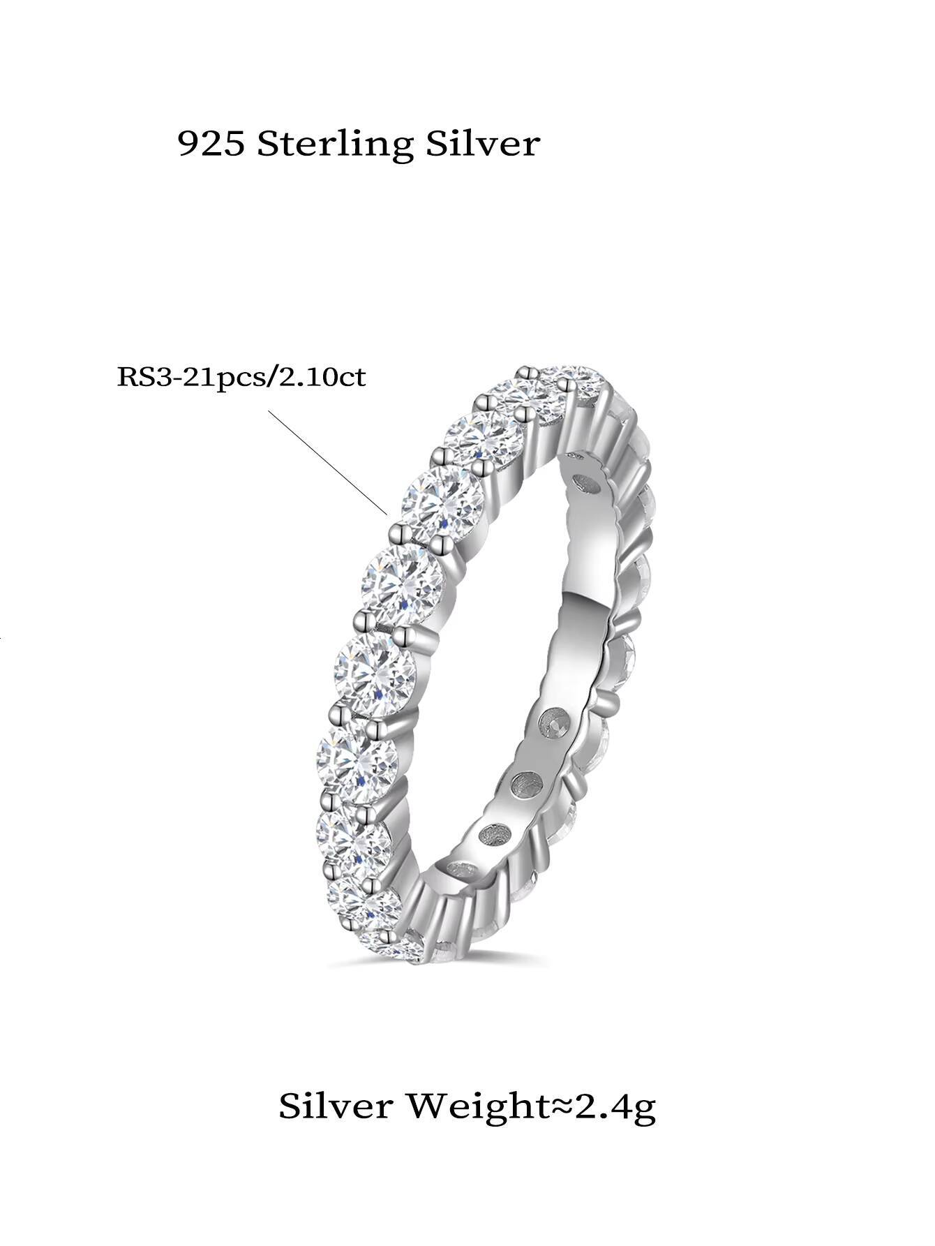 Wholesale Aivenchy Lab Grown Diamond Hiphop Ring Fine Jewelry 925 Sterling Silver Women Luxury Moissanite Finger Ring