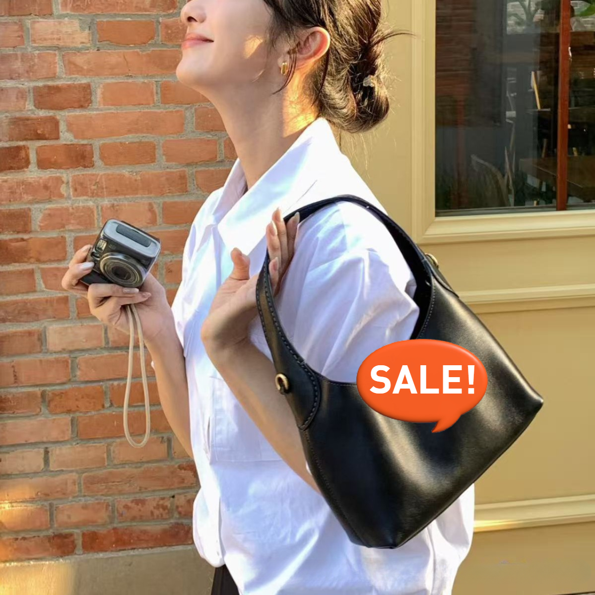 Premium Genuine Leather Tote with Spacious Capacity - Designed for Hand, Single-Shoulder and Armpit Carry, Ideal for Daily Commute, Featuring a Lazy-C