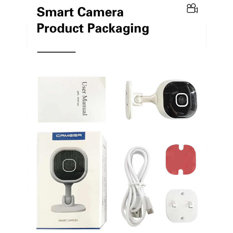 A3 Smart WiFi Home Camera with Type-C: HD Night Vision, App Alerts, Loop Recording for Baby/Pet Security