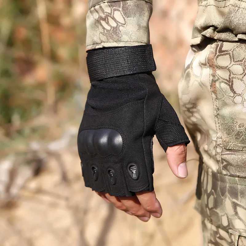 Tactical Gloves For Men Outdoor Cut Resistant Mittens Camouflage Sports Glovhooting Airsoft Combat Half Finger Gloves DT13XJ250904