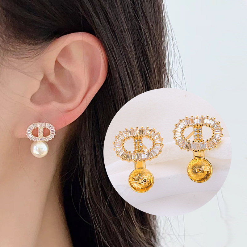 CDT Designer Luxury Free Shipping Cubic Zirconia Earring Accessories For Women, Niche Design Earrings, 925 Silver Needle Earring Accessories Wholesale