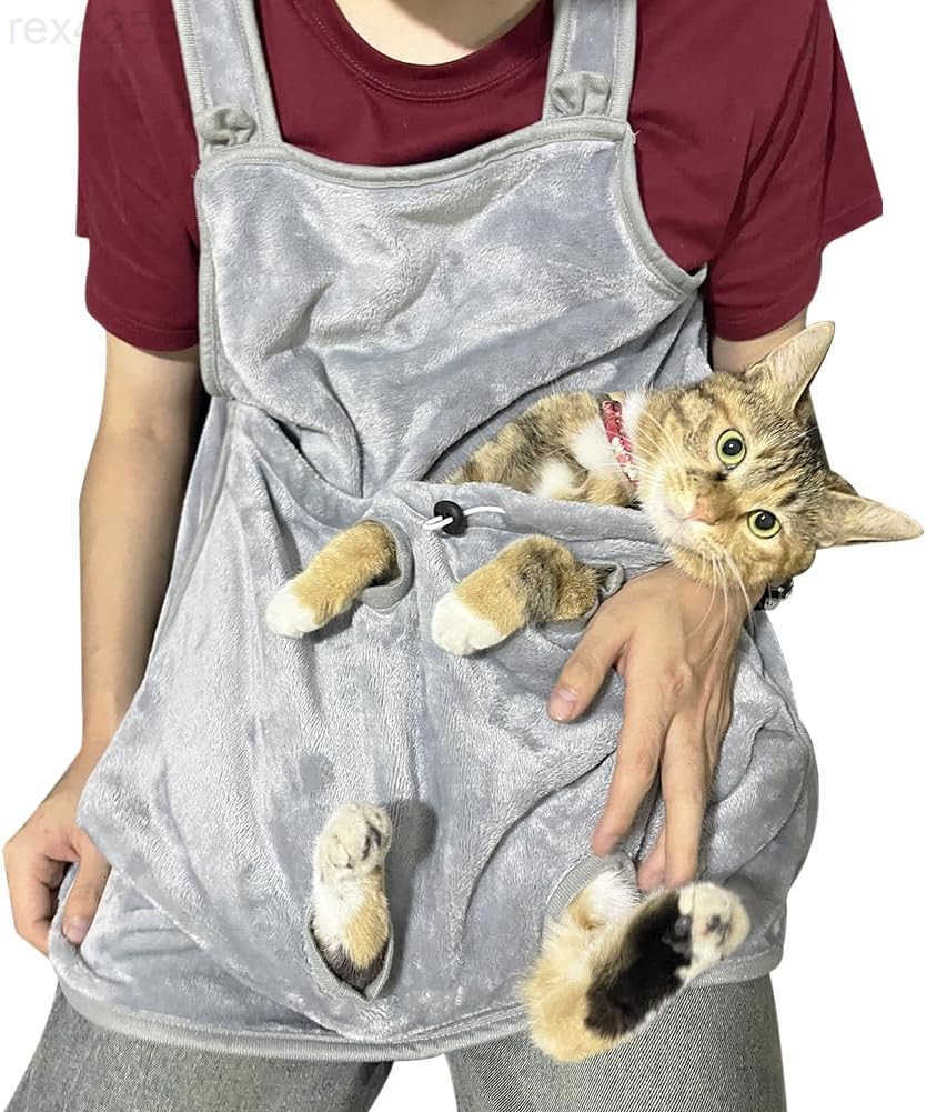 Pet Adjustable Cat Apron Carrier with Holes Pet Carrier Sleeping Bag Pet Carrier Sling Cat Carrier Bag Cat Carrier Pouch for Small Sized AnimalsW25090