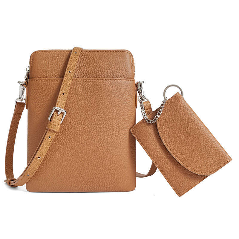 Genuine Leather Fashion Niche Design Shoulder Trendy New Cowhide Phone Crossbody Small Bag for Women designer wallet B5