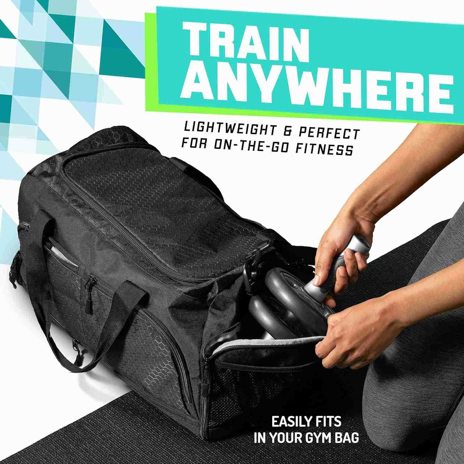 Ab Roller Wheel Gym At Home Ab Workout Equipment with 2 Wheels to Exercise Core Abdominal Muscles Strength Training Accessories for Abs W250904