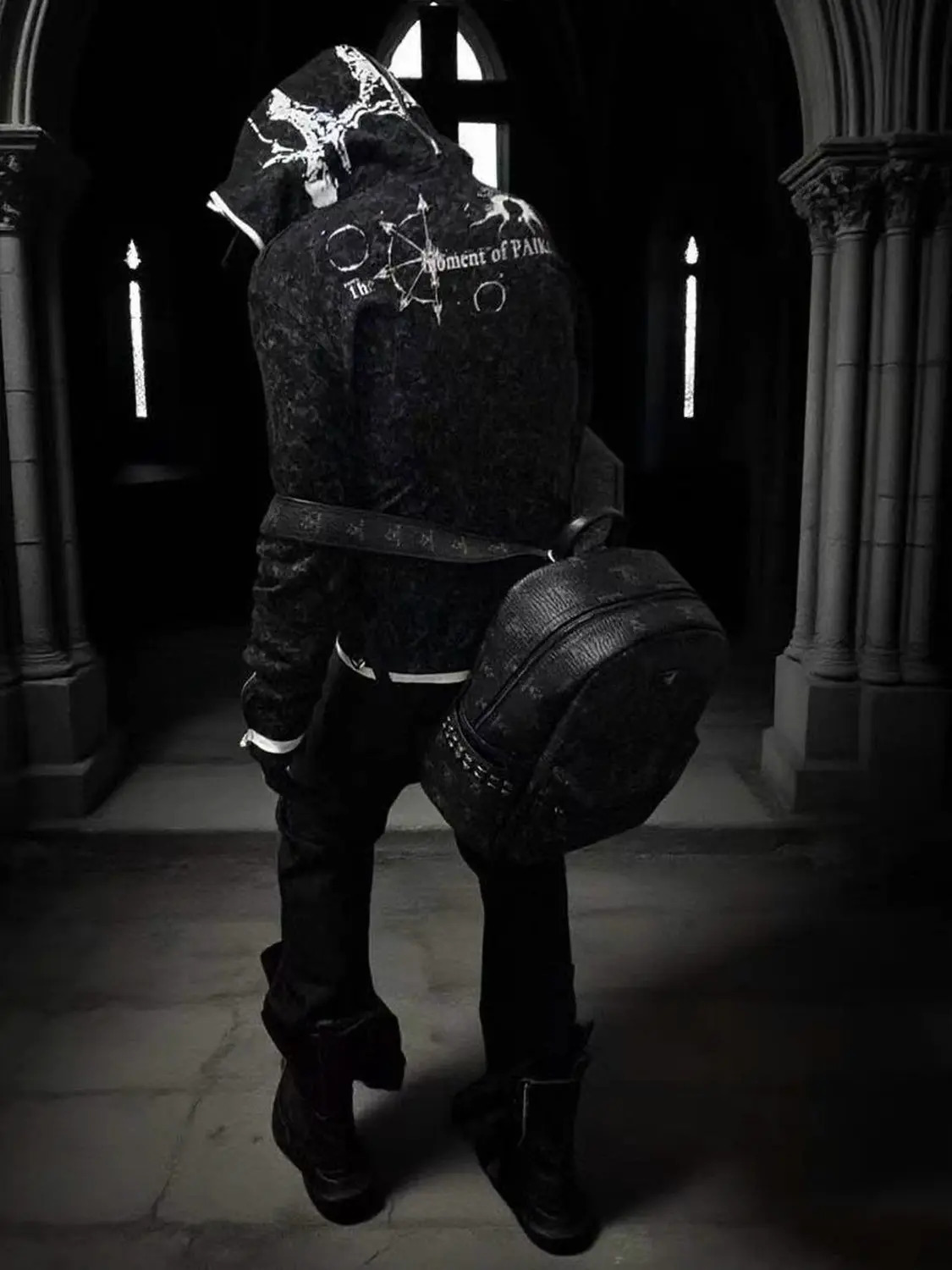 American vintage cardigan longsleeved sweater y2k unisex subculture punk hooded trendy Insworthy autumn and winter 250904