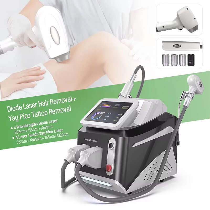 2025 808Nm Diode Laser Picosecond Laser System Portable 2 In 1 Laser Beauty Hair Removal Tattoo Removal Machine