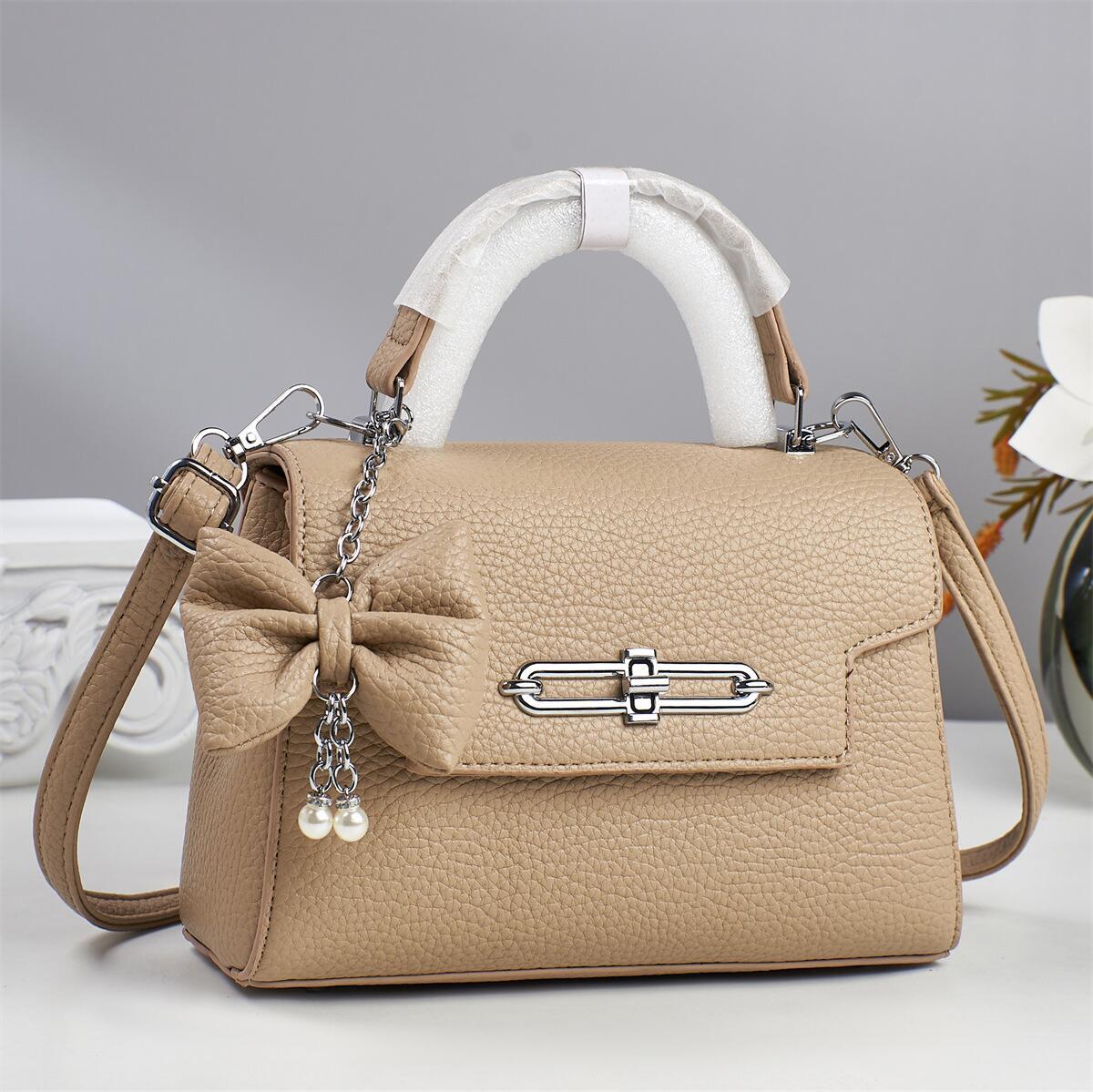 Guguo Designer 2025 New Women's Leather Tote Bag - High-end Minimalist, Shoulder/Crossbody, Fashionable Casual with Free Shipping