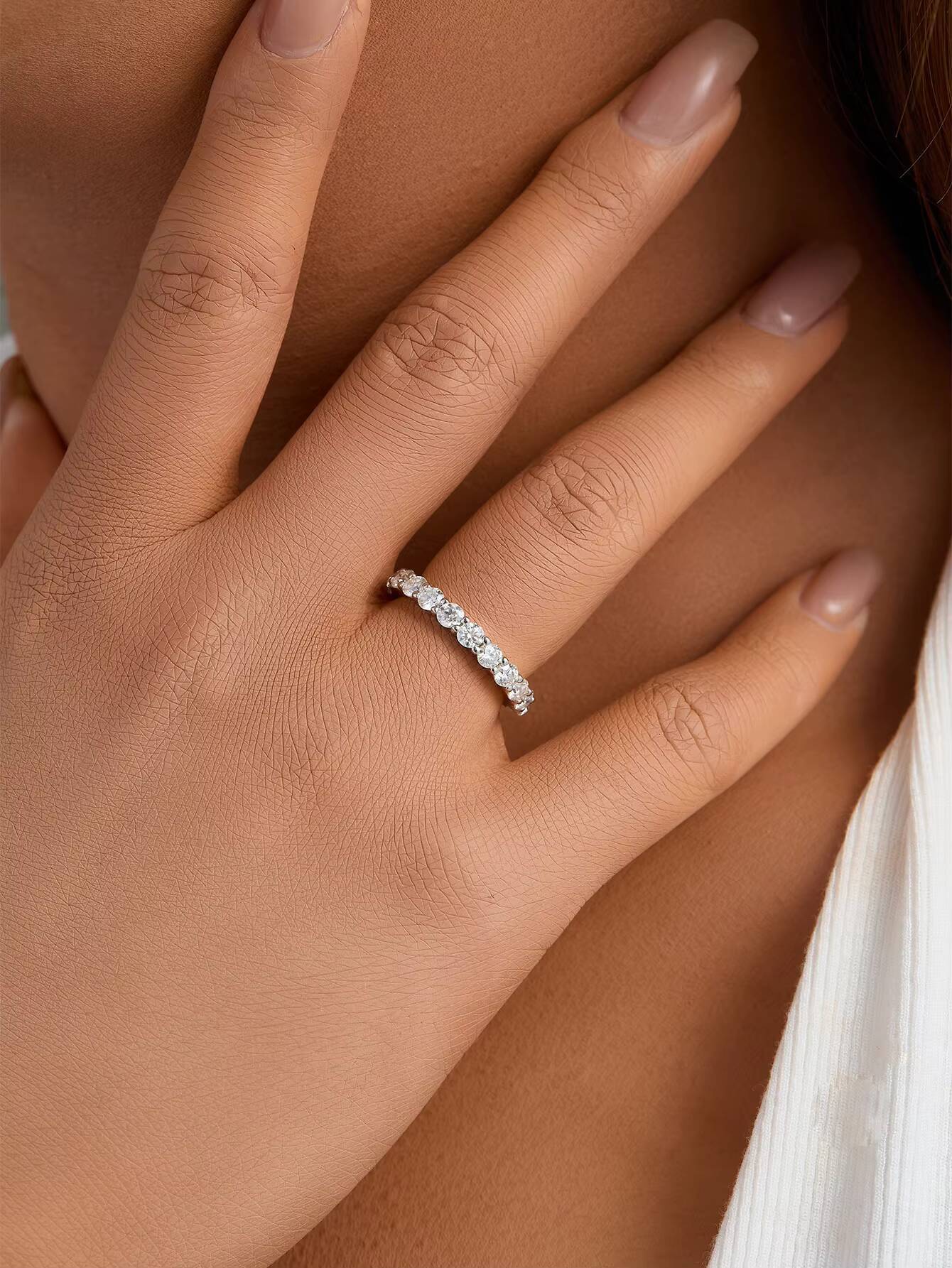 Wholesale Aivenchy Lab Grown Diamond Hiphop Ring Fine Jewelry 925 Sterling Silver Women Luxury Moissanite Finger Ring