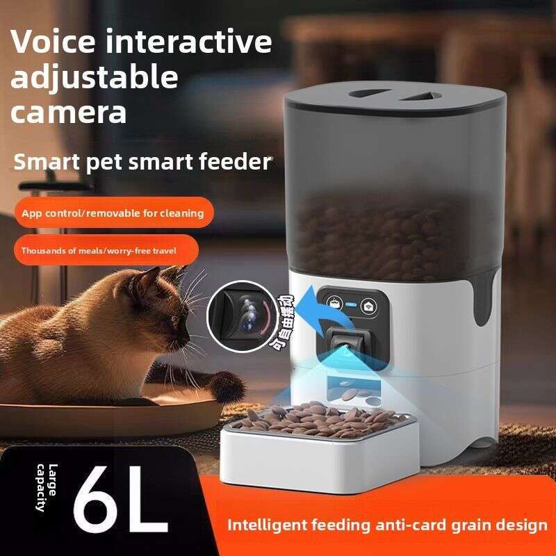 famous brand Automatic Dogs Intelligent Timing Quantitative Feeder For Cats Pets Cat And Dog Food Video Available