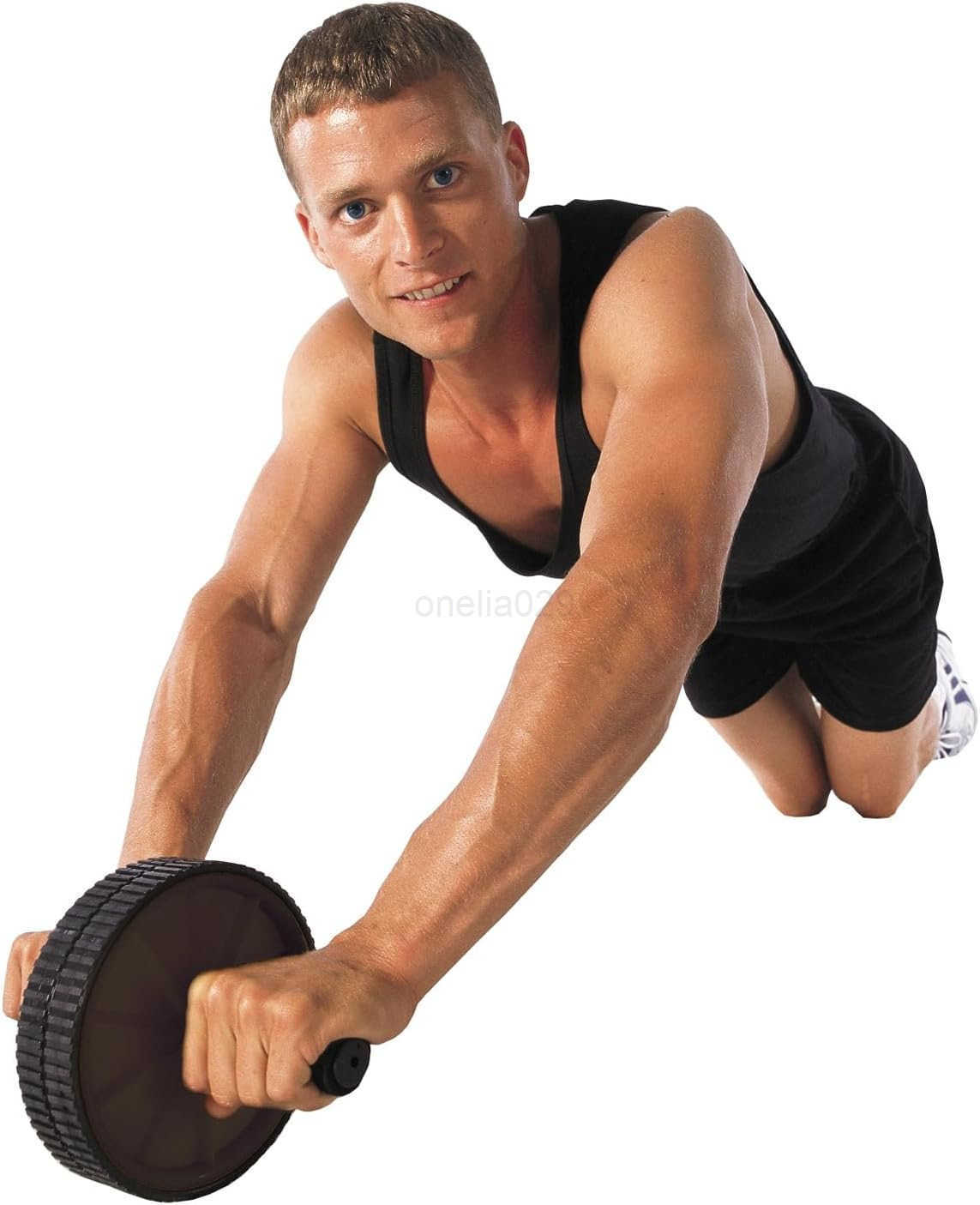 Gofit Black Deluxe Exercise Wheel GFDEW W250904