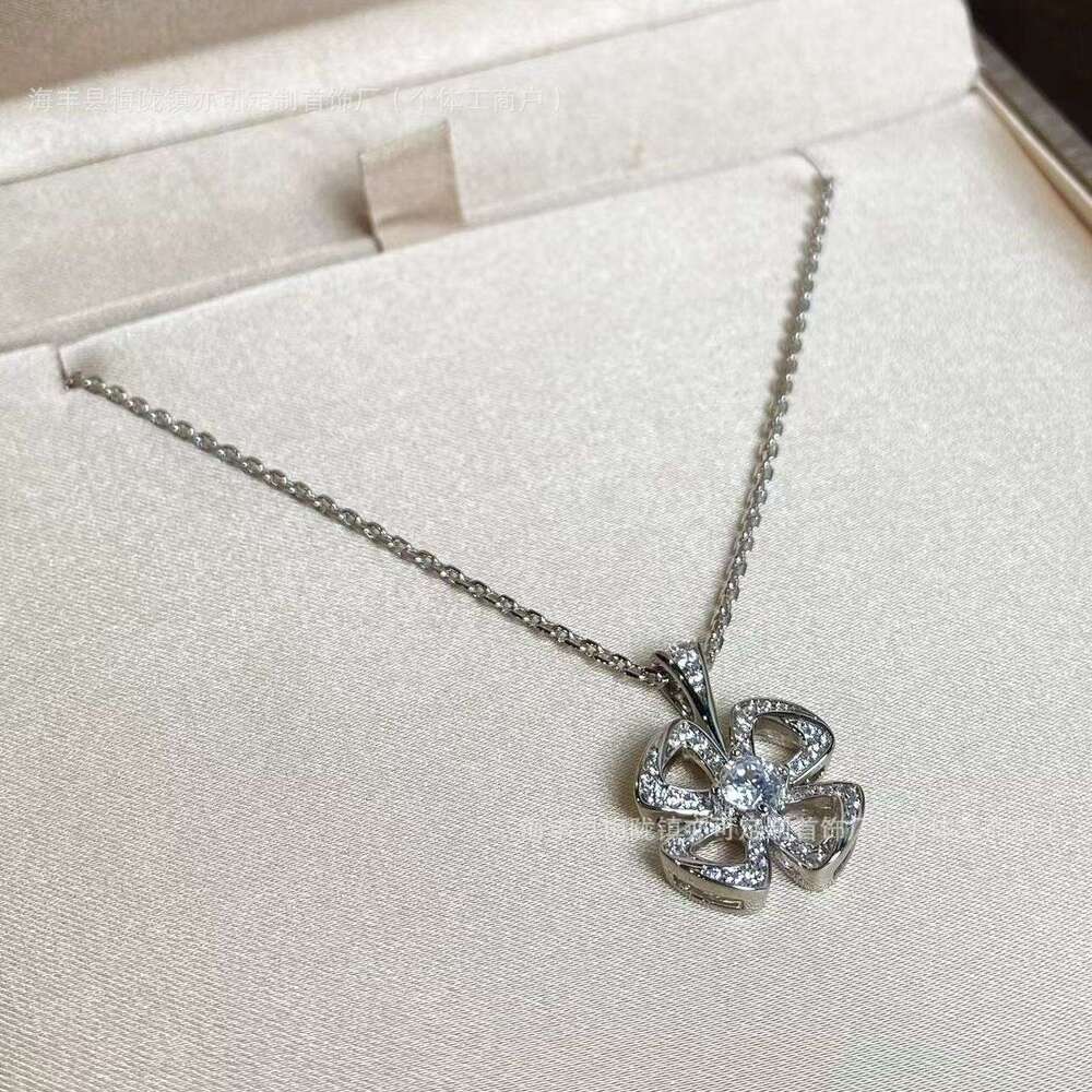 dhcollections 2025 Spring New Floral - inspired Jewelry Set 925 Silver Necklace & Earrings